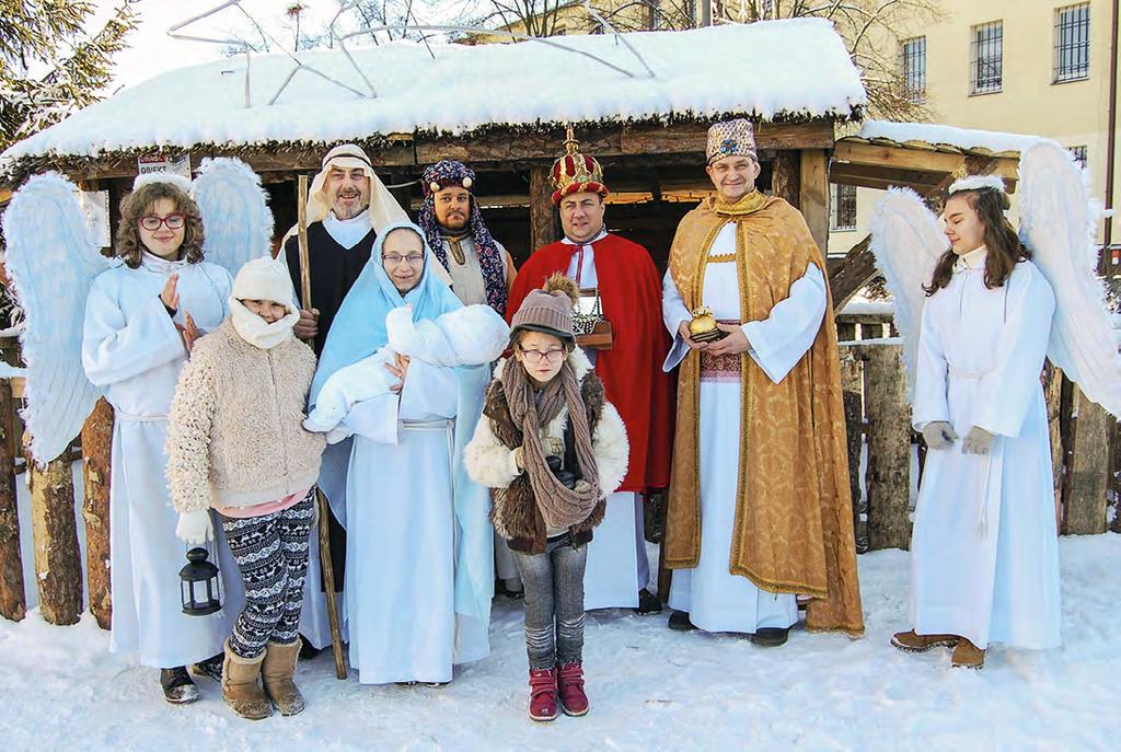 Rolę pasterzy odegrało starsze rodzeństwo Amelki Maria, Julia, Klaudia i Mateusz. Aniołami były: Agata Prokop, Julia Stachowicz, Katarzyna Bębnista i Zuzanna Madaj.