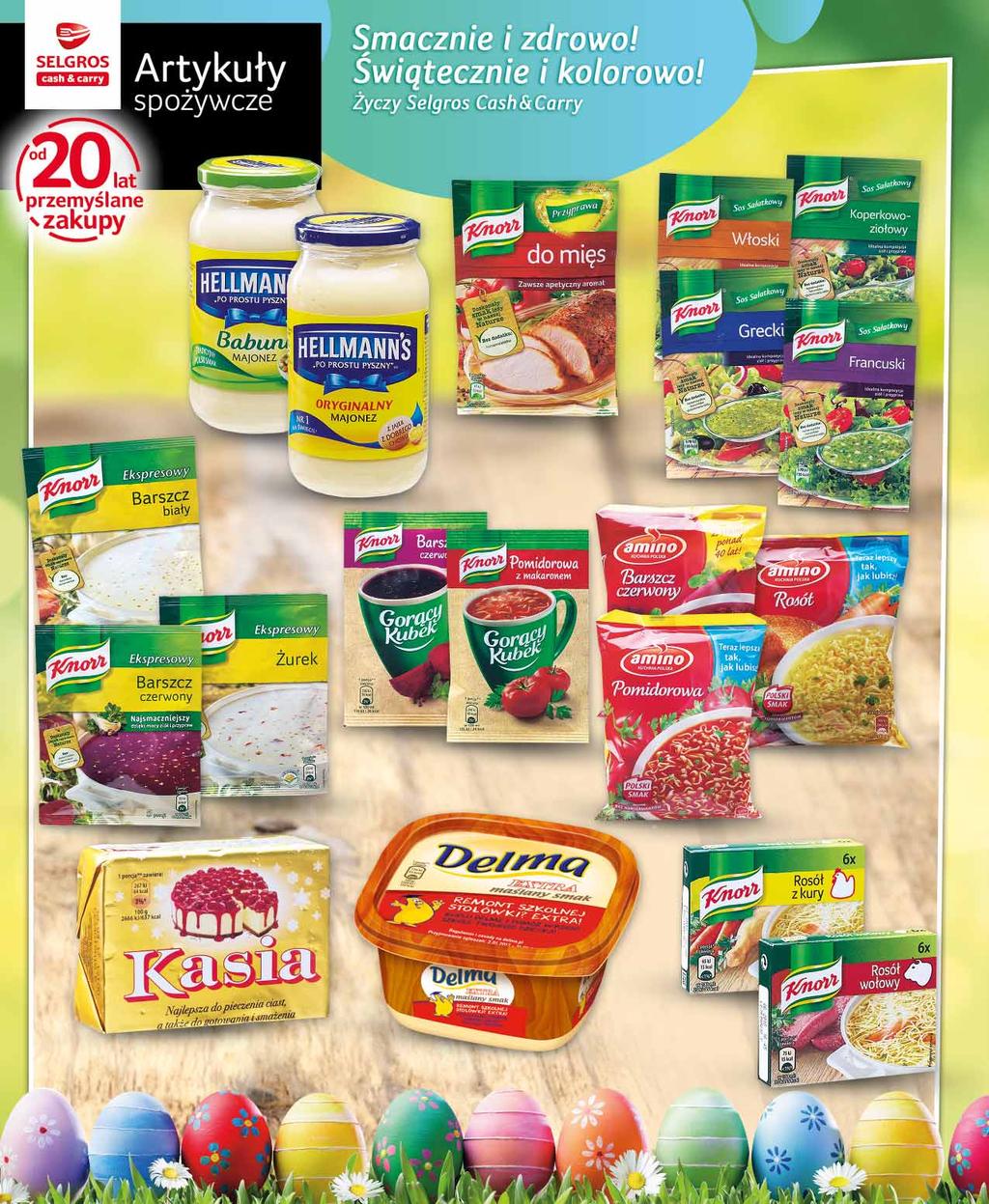 SOS SAŁATKOWY 9 G po 43741339 0 99 z VAT 1.07 MAJONEZ 420 ML Oryginalny, Babuni po 47372032 4 29 z VAT 4.63 ZUPA barszcz biały/czerwony, żurek po 25678129 1 12 z VAT 1.