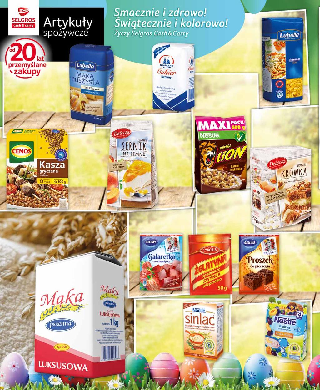 MĄKA TORTOWA 1 KG po 79091823 2 19 2 z VAT 2.30 KASZA 4 x 100 G gryczana prażona/biała, owsiana, jaglana po 61320750 2 79 z VAT 2.93 CUKIER DROBNY 1 KG po 10270106 99 z VAT 3.