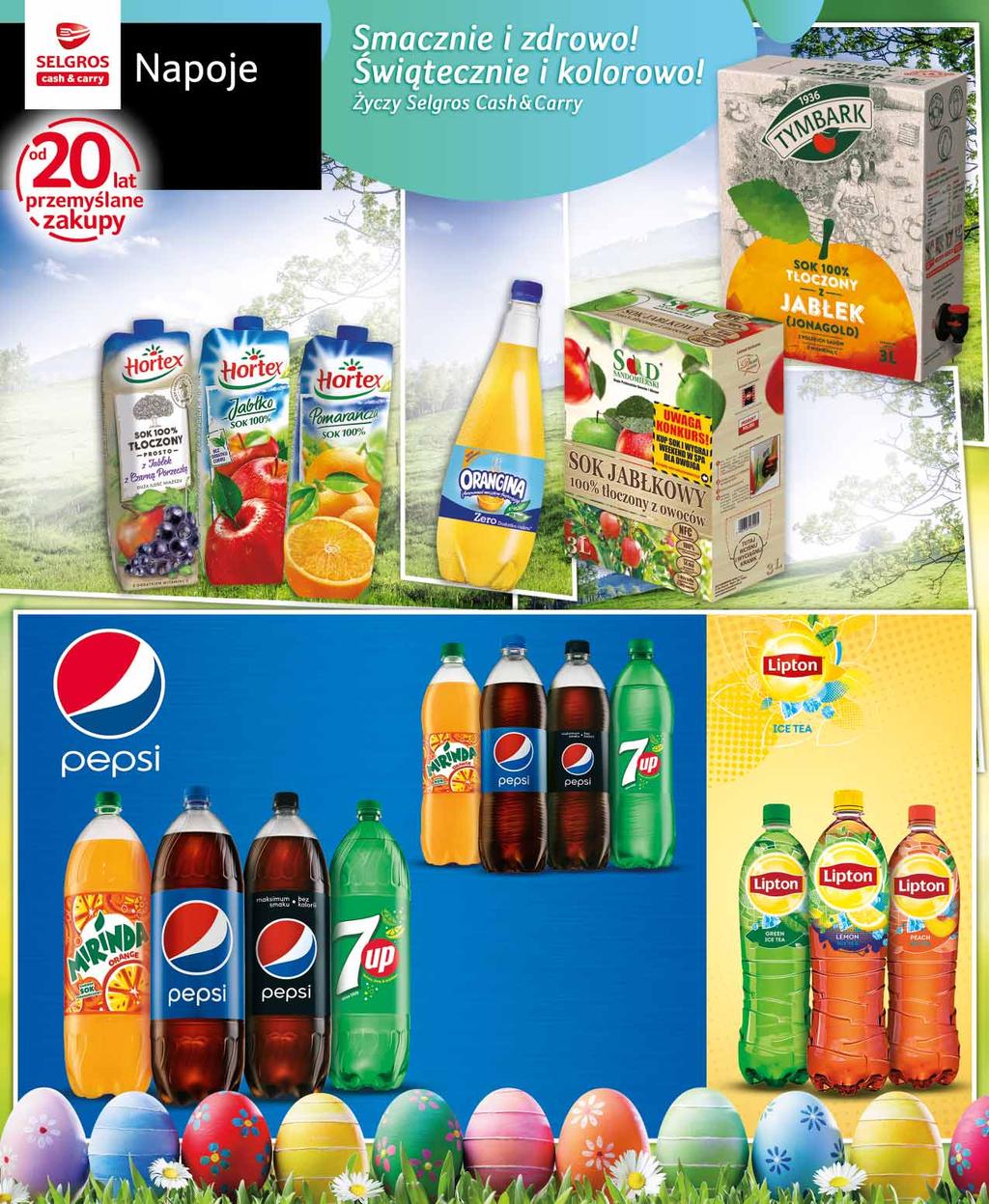 SOK JABŁKOWY HORTEX 1 L w promocji również sok złote jabłka i jabłko-gruszka w cenie: 3.15, z VAT 3.31 po lub 6 szt.