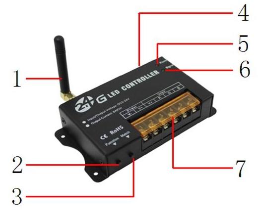 4G KONTROLER LED (ŚCIEMNIACZ) STEROWNY RADIOWO PILOTEM DOTYKOWYM. PILOT DOTYKOWY W TECHNOLOGII POJEMNOŚCIOWEJ POZWALA NA ŁATWE I PRECYZYJNE STEROWANIE OŚWIETLENIEM OPARTYM O TECHNOLOGIĘ LED.