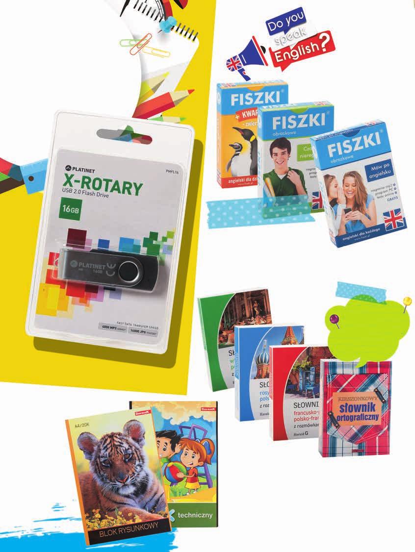 tylko w poniedziałek 31.08. 10 zł 19,99 29,99 PENDRIVE 16 GB USB 2.0 Szybko, zabawnie, skutecznie! Obracaj fiszki i błyskawicznie ucz się setek angielskich słów i zwrotów!
