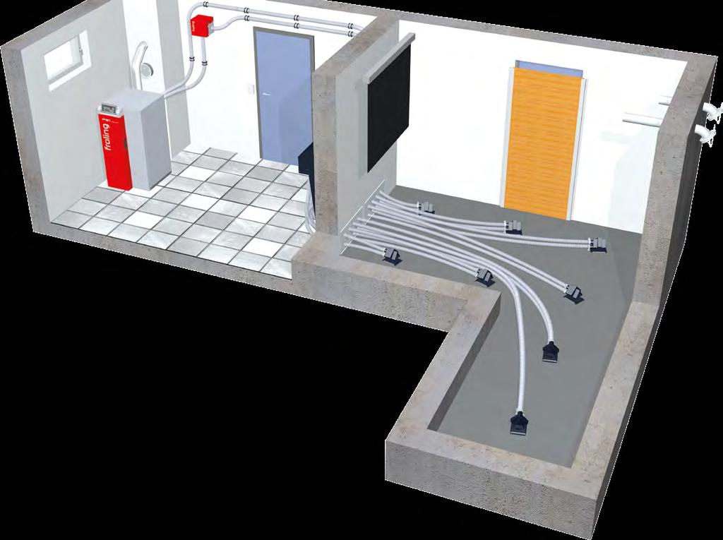 System ssania pelletu RS4 / RS8 system ssania pelletu Zalety: Łatwy montaż Brak niezbędnych