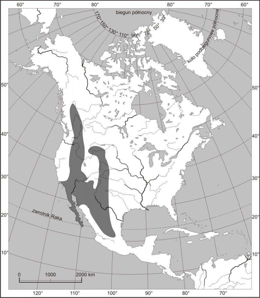 1. Zadania 113 Zadanie 193. Na mapie zaznaczono jeden z obszarów Ameryki Północnej o niekorzystnych warunkach dla osadnictwa. Na podstawie: http://www.wiking.edu.pl/article.php?id=899 [dostęp: 09.02.
