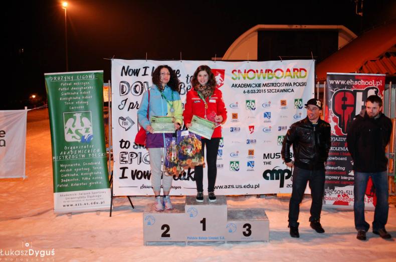 Akademickie Mistrzostwa Polski w Snowboardzie, Szczawnica 2015 (Aleksandra Janicka pierwsza od lewej) AKADEMICKIE MISTRZOSTWA POLSKI W BADMINTONIE Rozgrywki badmintona podobnie jak wielu innych