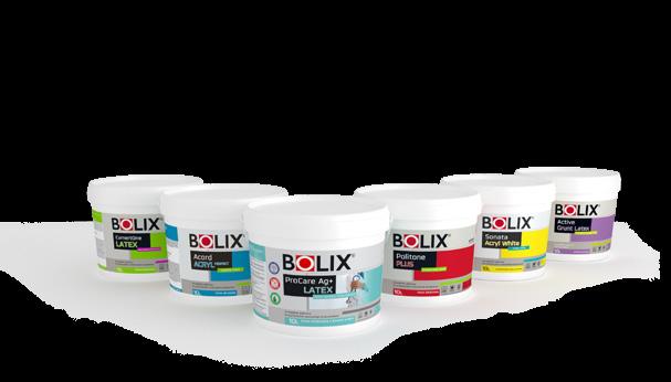 13 tabela porównawcza CECHY BOLIX Sonata Acryl WHITE BOLIX Acord Acryl PERFET BOLIX Politone PLUS BOLIX CamertOne LATEX BOLIX ProCare Ag+ BOLIX ULTRA GRUNT BOLIX ACTIVE GRUNT ATEST ODPORNOŚCI NA