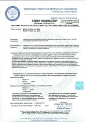 charakteryzuje się wysoką odpornością na występowanie i rozwój bakterii, co zostało potwierdzone w badaniach przeprowadzonych przez nieza leżne laboratorium zewnętrzne - autosterylna - krycie