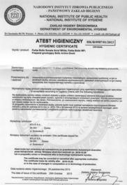 OBR TOMCHEM dr Bogdan THOMALLA ODPORNOŚĆ POWŁOKI FARBY NA ŚRODKI DEZYNFEKCYJNE ATEST nr 05/2017.