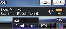 Informacje ogólne 6 3 4 5 5 Przyciski startu: Start Mono Umożliwia wysyłanie faksu i wykonywanie kopii monochromatycznych.