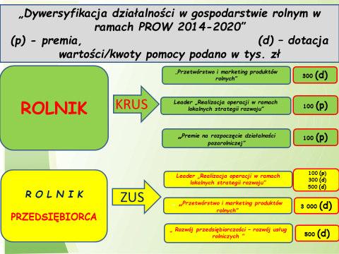 Dywersyfikacja działalności w gospodarstwie rolnym w ramach PROW 2014-2020 Przedsiębiorczość na wsi i obszarach wiejskich to bardzo ważny element gospodarki narodowej szczególnie w kontekście walki z