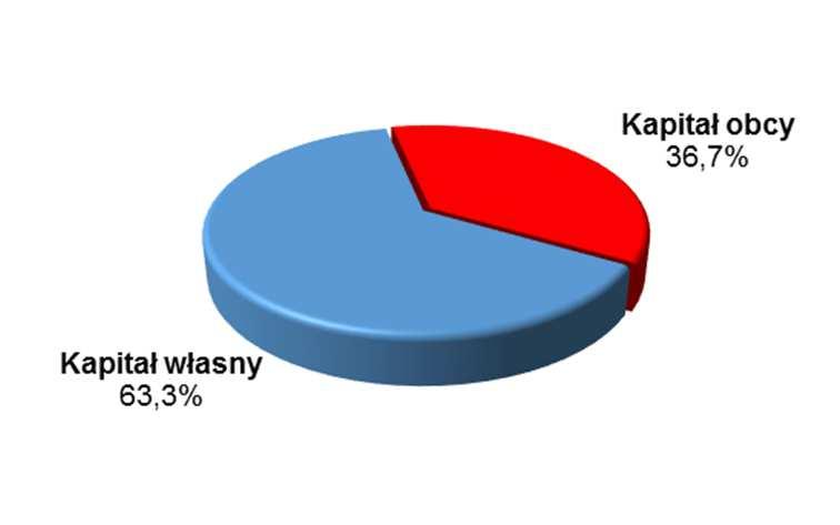 Kredyty i pożyczki stanowią 11,9% struktury pasywów na koniec 2016 roku, wobec 12,7% na koniec poprzedniego
