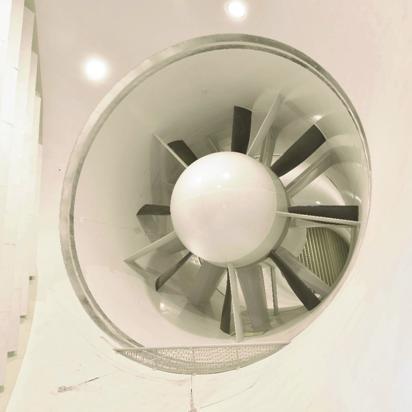 Zak³ad Aerodynamiki Tunel aerodynamiczny ma³ych prêdkoœci (œrednica 5 m) Zmodernizowany w 2015 roku tunel aerodynamiczny ma³ych prêdkoœci jest tunelem o obiegu zamkniêtym ci¹g³ego dzia³ania z otwart¹