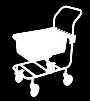 Narzędzia tnące można zawiesić na wózku tak, aby uniknąć ich niepotrzebnego zużycia i mieć wystarczająco wolnego miejsca.