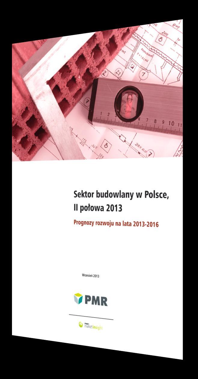 2 Język: polski, angielski Data publikacji: Q4 Format: pdf Cena od: 1700 Sprawdź w raporcie Jaka jest obecna wartość polskiego sektora budowlanego? Ile wart będzie ten rynek w 2016?
