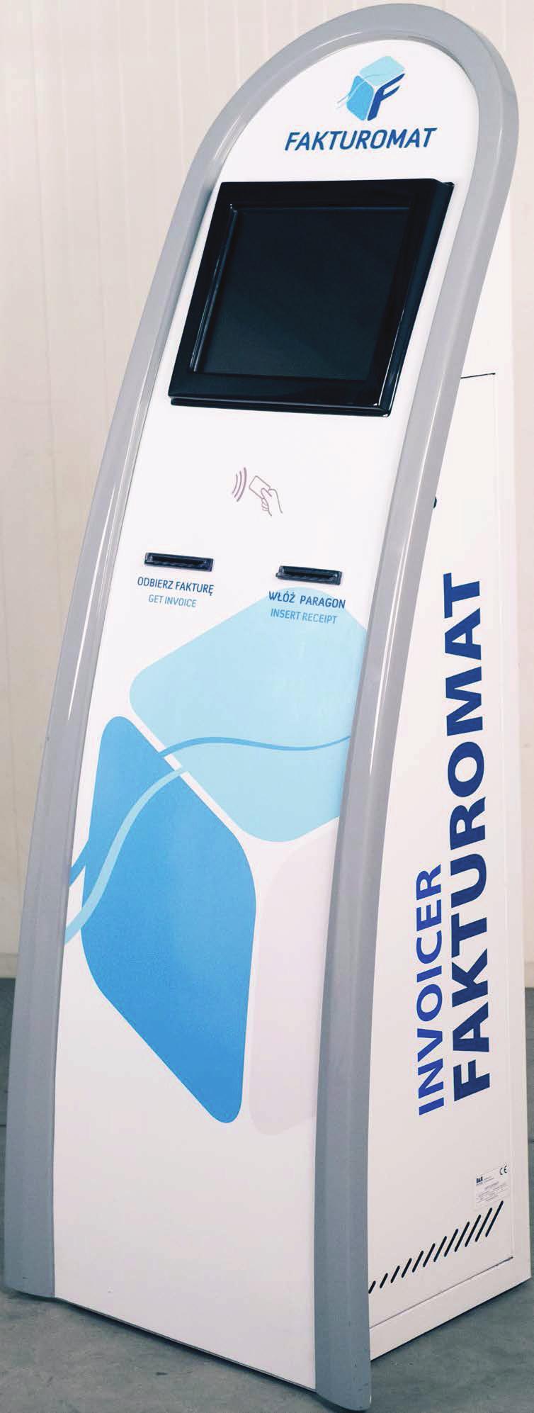 5. FAKTUROMAT Fakturomat to samoobsługowe urządzenie fakturujące, umożliwiające klientowi uzyskanie faktury VAT bez udziału personelu sklepu.