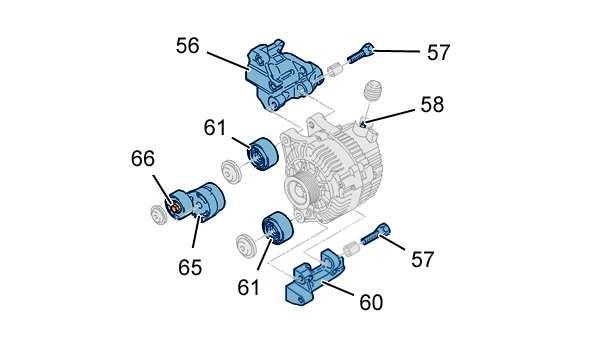 Śruba alternatora 4,9 ± 1,2 58 Układ mocy alternatora 1,6 ± 0,2 59 Śruba alternatora 4,1 ± 1 60 Śruba wspornika osprzętu 2 ± 0,5 61 Śruba docisku rolkowego 4,5 ±