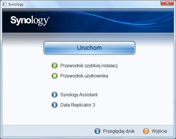 Rozdział Instalacja oprogramowania DSM na Rozdział 3: serwerze RackStation 3 Na komputerze podłączonym do sieci wykonaj kroki opisane w tym rozdziale, aby zainstalować oprogramowanie DSM na serwerze