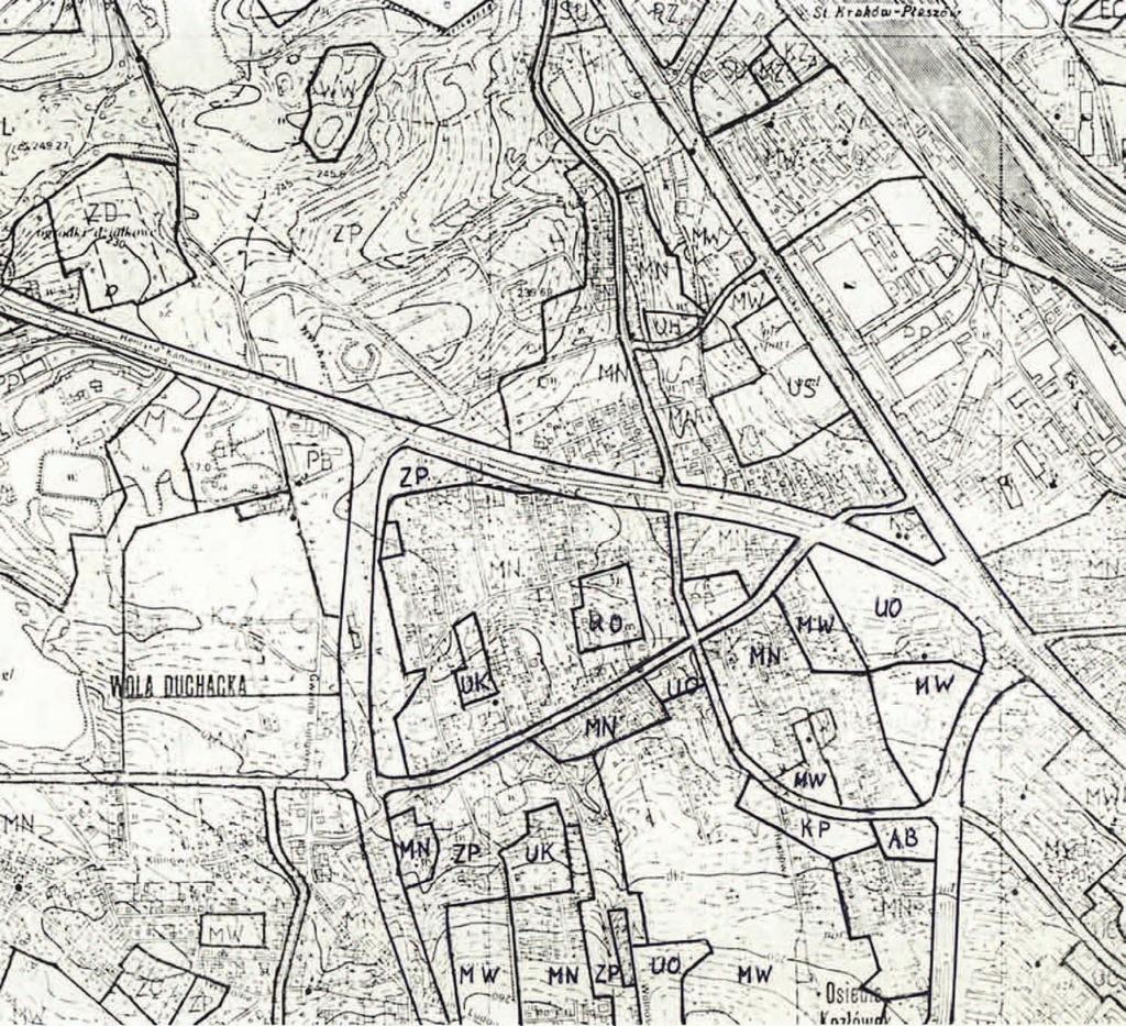 84 Rozdział V. Architektura krajobrazu oznaczenia. Ciągłe grubsze lini