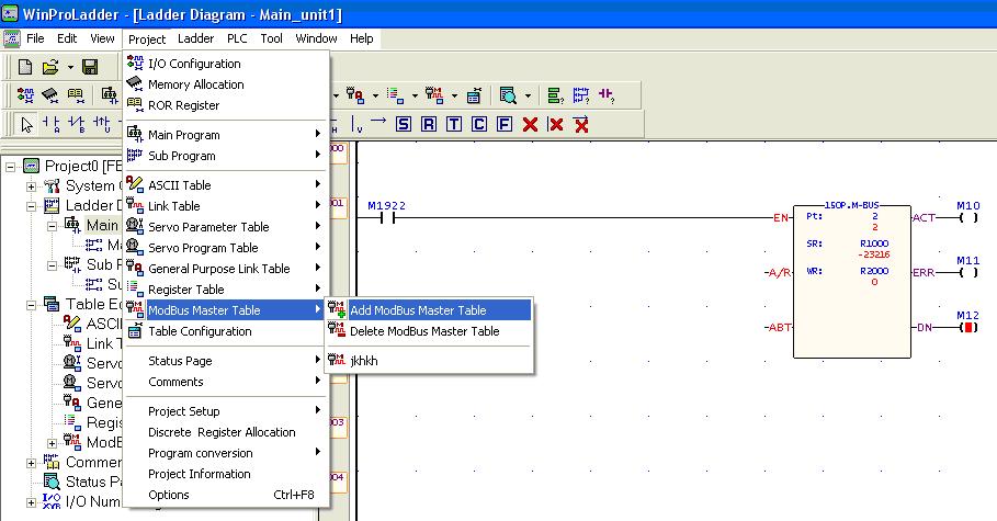 WR: Rejestr roboczy Jeżeli wejście A/R = 0 - protokół Modbus Jeżeli wejście A/R = 1 - protokół Modbus ASCII Jeżeli wejście ABT zmieni się na 1, operacja