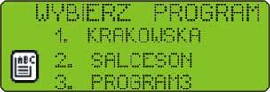 - pojawi się prośba o hasło, należy wprowadzić kod 111111 i nacisnąć Enter - pojawi się lista programów UWAGA!