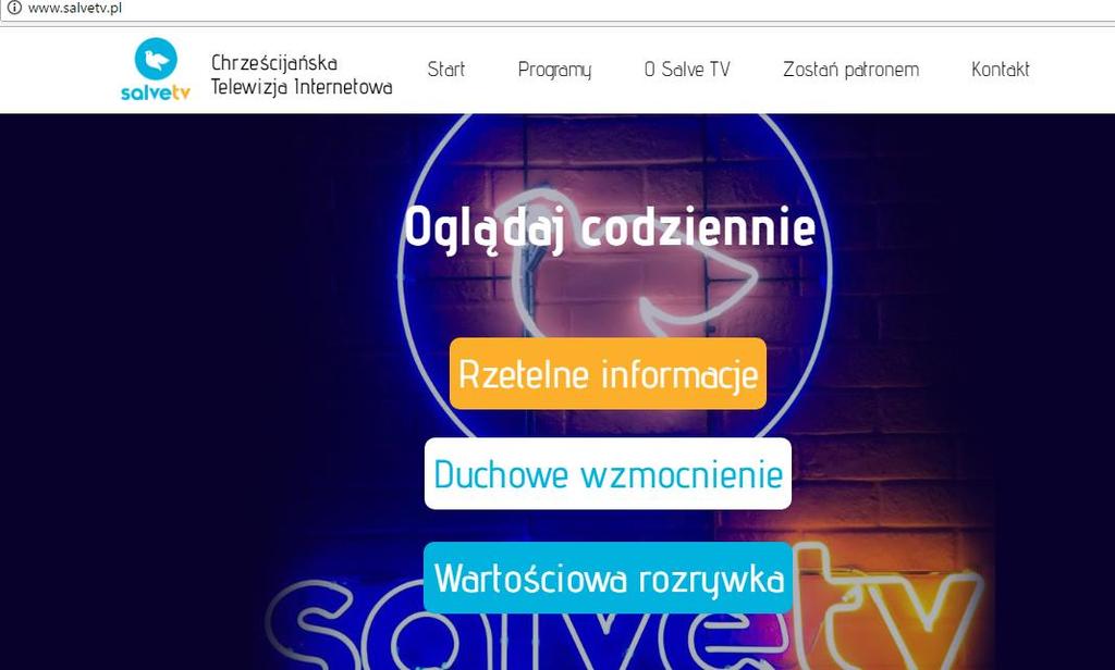 [17/40] Duszpasterstwo internetowe Religijna internetowa telewizja salvetv.pl Telewizja salvetv.