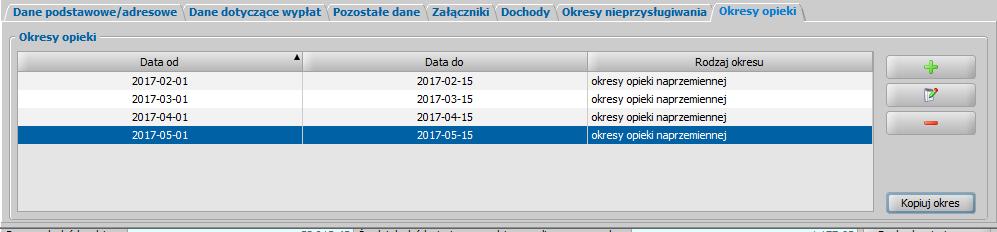 Opis zmian w wersji G-1.03-2-2.4 Oprogramowania do Obsługi SR/SW/FA 1. Dodanie okresów opieki naprzemiennej w obszarze SW.