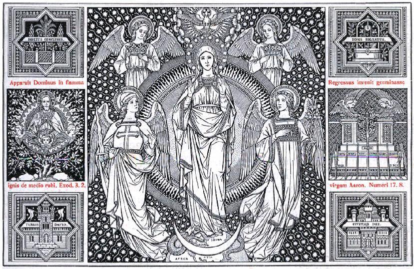 Schemat nabożeństwa majowego ku czci Najświętszej Marii Panny