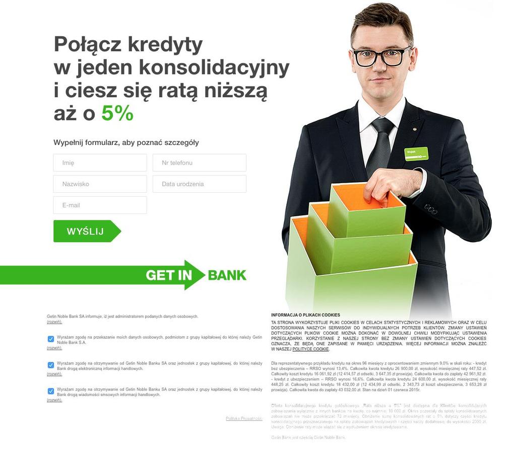 strona 15 z 37 Wskazać należy, że w ww. kwestionowanych materiałach reklamowych bank zamieścił dane o kosztach kredytu. Wobec powyższego uznać należy, że ww. reklama podlegała reżimowi art.