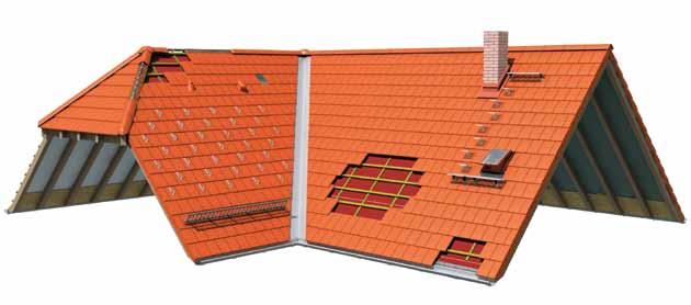 Twój dach Koramic Akcesoria ceramiczne stanowią niezbędne uzupełnienie oferty dachówek połaciowych. Razem z dachówką podstawową tworzą kompletną połać dachową.