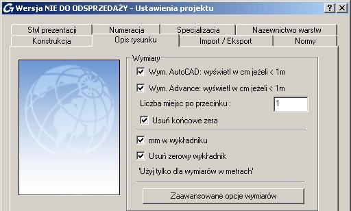 Rysunek 266: Pilot Pasek narzędzi Ustawienia projektu 3. Z paska narzędzi Ustawienia projektu, wybierz aby otworzyć okno ustawienia projektu. 4.