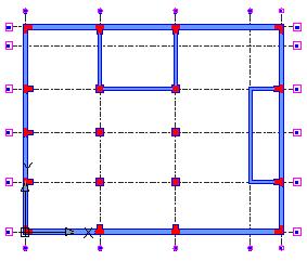 Krok 4: Tworzenie ściany wewnętrznej o grubości 30 cm 1. Z paska narzędzi Modelowanie z grupy Konstrukcja, wybierz. 2.