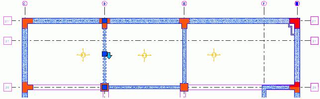Krok 1: Tworzenie otworów w ścianie Wskazówka: Obiekt Otwór jest całkowicie zależny od obiektu Ściana dlatego też, podczas przesuwania