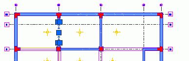 W tym kroku dowiesz się jak utworzyć prostokątny otwór (R300x230) w ścianach E21 - E20 oraz D21 - D20. 1.