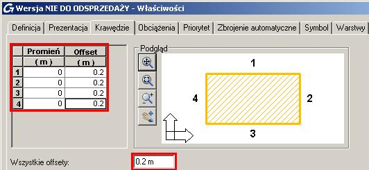 Modyfikacja krawędzi płyty 1. Aby zaznaczyć płytę kliknij na jej symbol. 2.