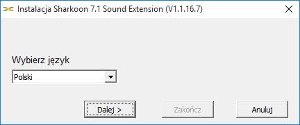 1. Instalacja oprogramowania (tylko Windows PC) 1. Pobierz oprogramowanie dźwięku 7.1 przedłużacz z naszej strony internetowej www.sharkoon.com. 2. Kliknij aby włączyć aplikację 7.