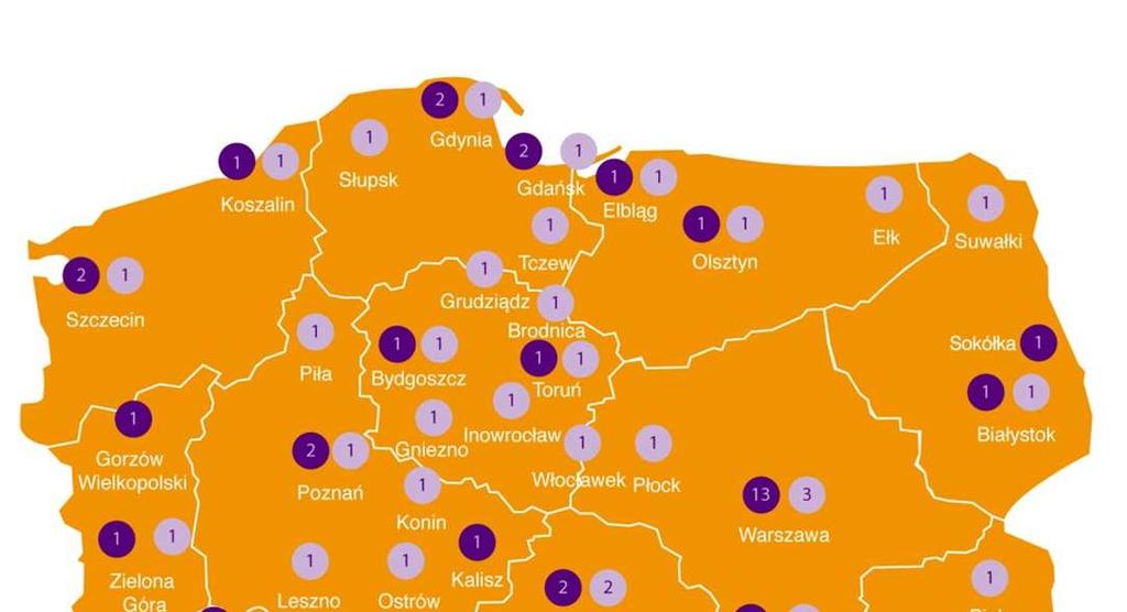 DYSTRYBUCJA PRODUKTÓW W OPEN FINANCE Liczba oddziałów 31 grudnia 21 3 września 211 Open Finance 53 56 Open