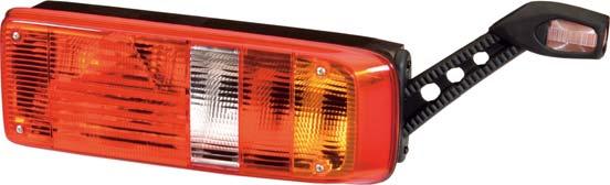 Elementy oświetlenia Lampy tylne Lampy tylne 4 Volt Ze zintegrowanym trójkątem odblaskowym do poziomej zabudowy, z -polowym przyłączem od spodu do adaptera tylnego jak również z polową wtyczką z