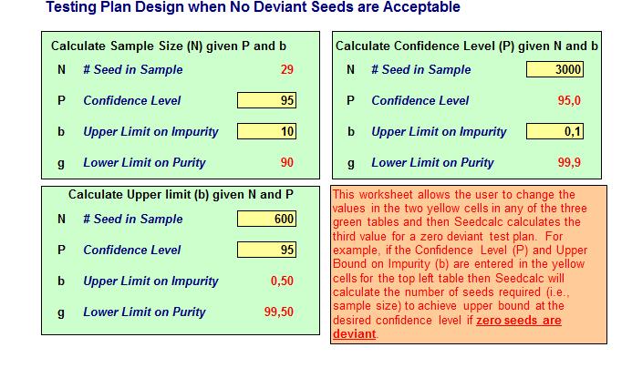 Seedcalc projektowanie