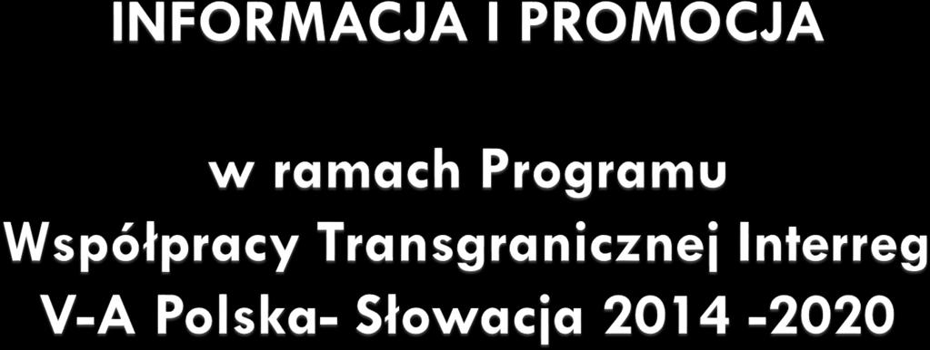 Programu Współpracy Transgranicznej Interreg