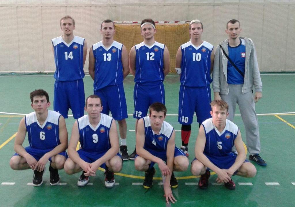 PLAY-OFF: 4 mecz: WKSN ŚWIT Wrocław KVF GALAXY 50:66 06.06.2015 Stoją od lewej: Mateusz Nowak, Marcin Jagielski, Michał Mich, Marcin Rochowicz, Maciej Jacyna.