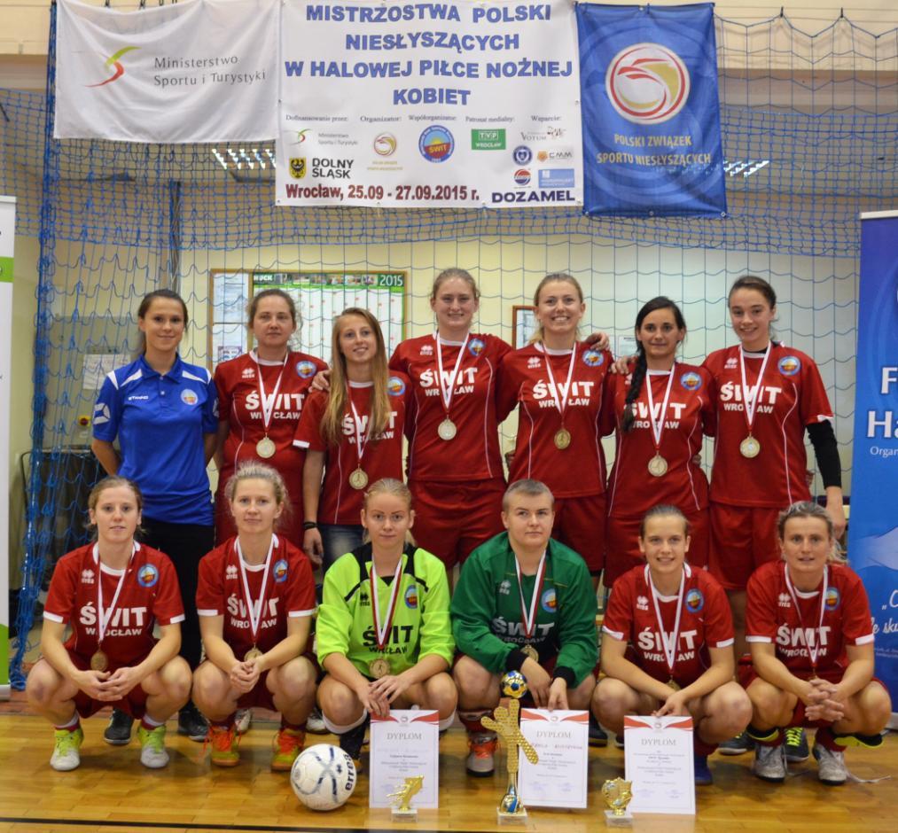 46. Mistrzostwa Polski Niesłyszących w Halowej Piłce Nożnej kobiet w dniach 25-27 września 2015 r. we Wrocławiu.