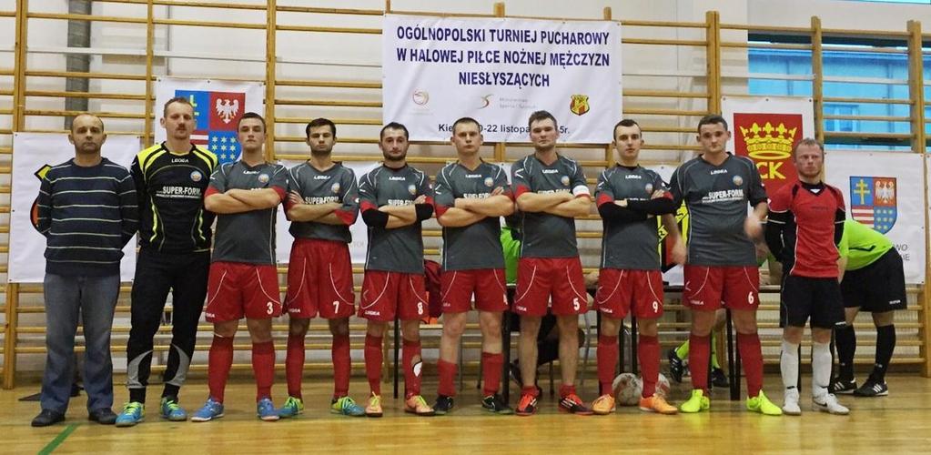 Na zdjęciu: Damian Cholewo. 61. Ogólnopolski Turniej Pucharowy w Halowej Piłce Nożnej Mężczyzn w dniach 20-22 listopada 2015 r. w Kielcach.