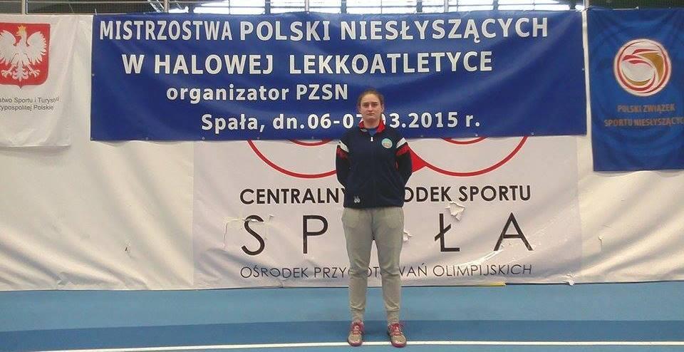 6. Mistrzostwa Polski Niesłyszących w Halowej Lekkoatletyce w dniach 06-07 marca 2015 r. w Spale. Karolina Przybył została mistrzynią w pchnięciu kulą w konkurencji kobiet.