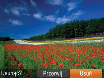 Usuwanie zdjęć Przejrzyj swoje zdjęcia. Niepotrzebne zdjęcia można wybierać i usuwać pojedynczo. Należy przy tym zachować ostrożność, ponieważ usuniętych zdjęć nie można odzyskać.