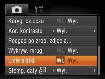 Korzystanie z trybu Eco Ta funkcja umożliwia oszczędzanie energii w trybie. Kiedy aparat nie jest używany, ekran szybko się przyciemnia, aby zmniejszyć zużycie baterii. Wprowadź ustawienie.