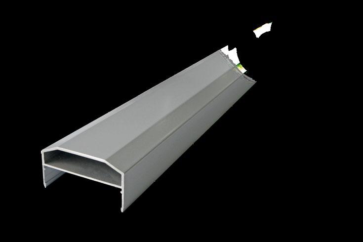 aluminium / raw aluminium material: aluminium CDA-HCOV/3000 Maskownica poręczy balustrady Handrail 58 31 CDA-HCOV/3000RAL