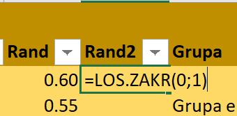 Albo inaczej: Można też zadać Excelowi losowanie typu