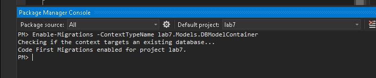 I wpisać komendę Enable-Migration Wpisujemy ją zwykle tylko raz, utworzy ona konfigurację migracji i zapisze w katalogu Migrations.