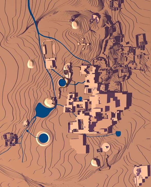 Architektura Paquimé Model zabudowy Paquimé Paquimé Jeden z największych ośrodków regionu południowo-zachodniego Kompleksy budynków mieszkalnych z adobe Jednokondygnacyjne i