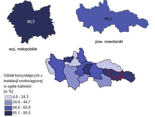 Cały obszar gminy to obszary chronione Pieński Park Narodowy zajmuje 20,3% powierzchni Gminy Krościenko nad Dunajcem, park krajobrazowy 7,3% powierzchni, zaś obszar chronionego krajobrazu 72% gminy.